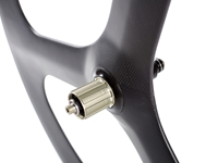 Picture of Carbon Tri Spoke Rear Wheel - Black MSW