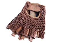 BLB Leather Cycling Gloves - Brown