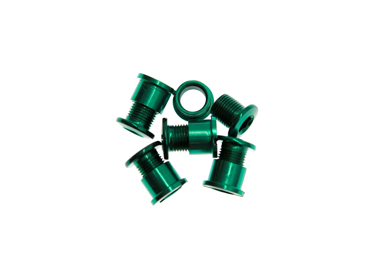 BLB Single Chainring Bolts - Green. Brick Lane Bikes: The Official