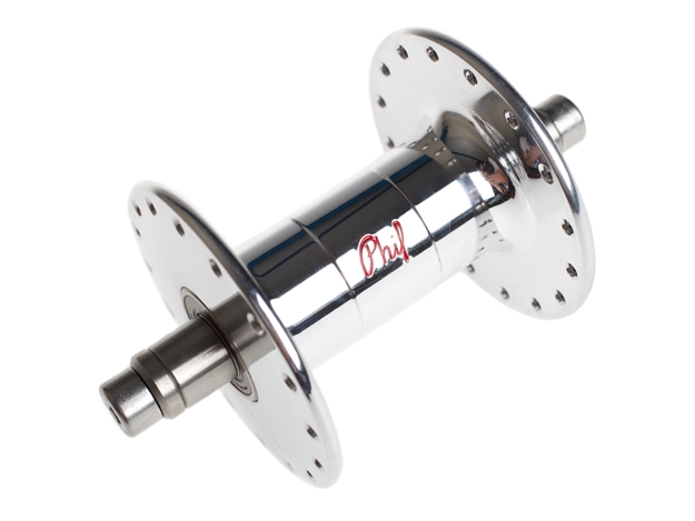 Phil Wood Track HF Front Hub - Silver