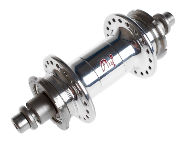 Picture of Phil Wood Track LF Rear Double Fix Hub - Silver
