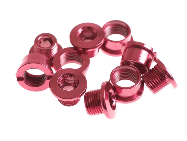 BLB Single Chainring Bolts - Pink