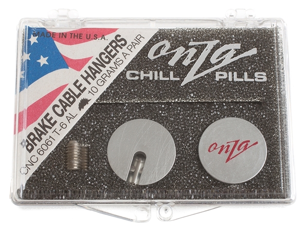 Picture of Onza Chill Pill Brake Cable Hangers - Silver