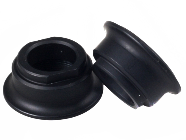 Picture of Via Front Hub 9mm Thru Axle End Cups - Black