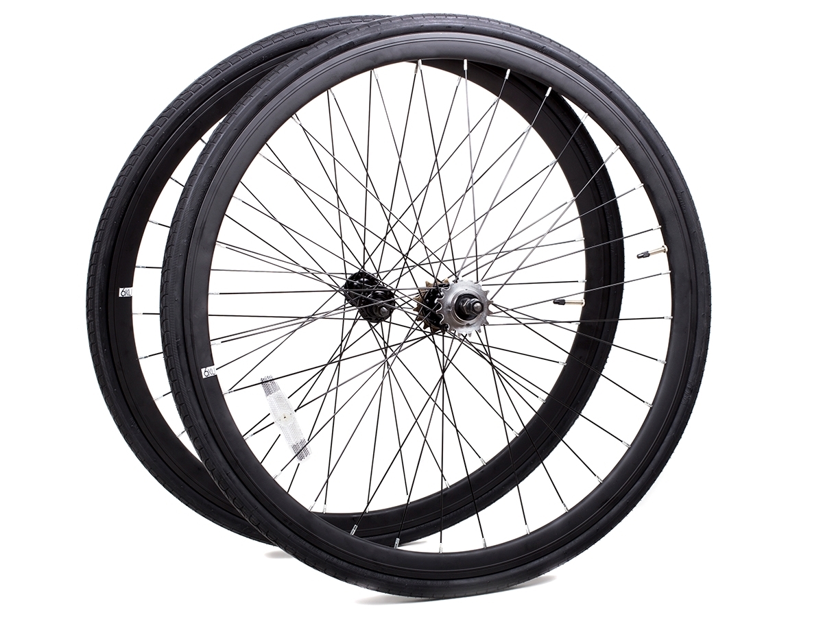 Gdrasuya10 700C Bicycle Bike Front Wheel/Rear Wheel 3-Spoke Mag Single Wheels Rims Speed Fixed Gear,Fixie Single Speed Bike 