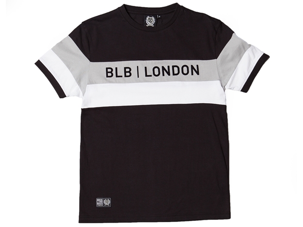 Picture of BLB Cut & Sew Tee - Black/Grey/White