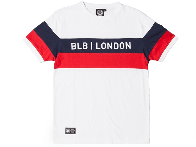 Picture of BLB Cut & Sew Tee - White/Navy/Red