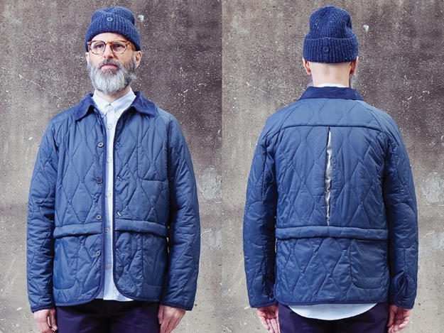 Picture of Hjul Quilted Jacket - Navy