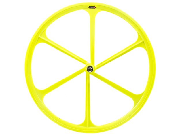 Teny 6 Spoke Front Wheel - Neon Yellow