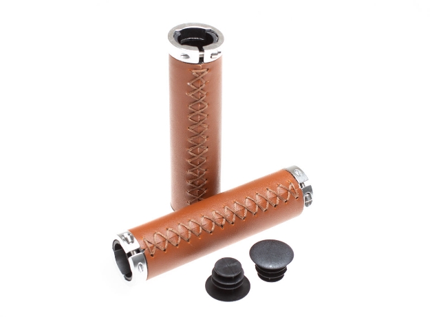 Picture of BLB Curve Lock-On Grips - Honey Brown