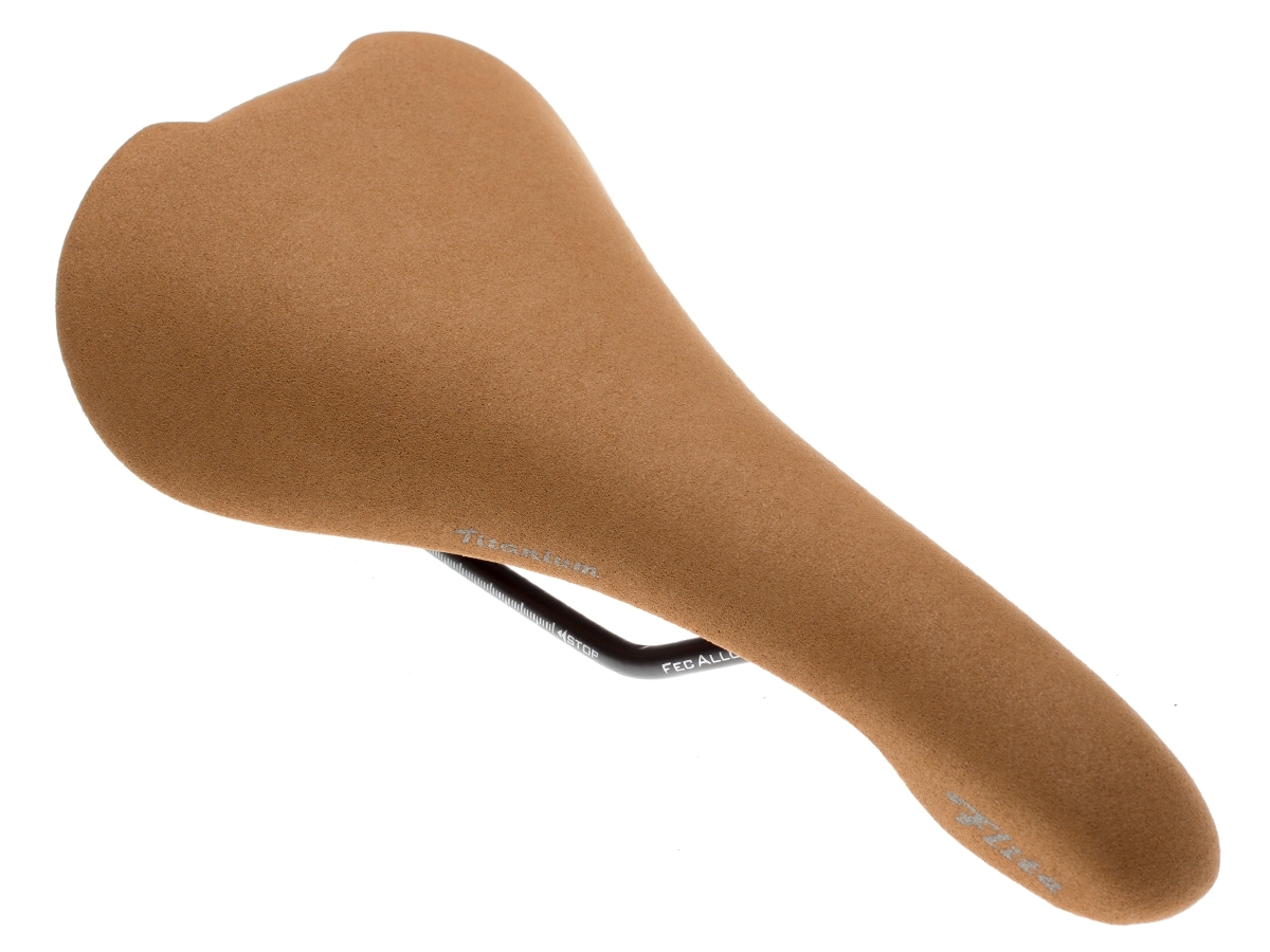 Selle Italia Flite 1990 Saddle - Nubuck Brown Titanium