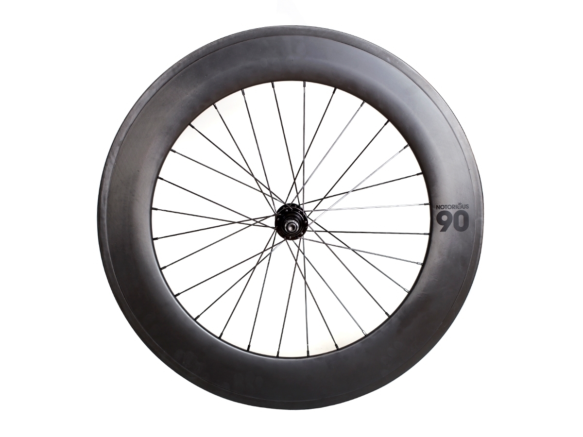 NOTORIOUS 90 カーボンホイール BLB Notorious 90 Front Wheel - Black MSW | Brick Lane Bikes