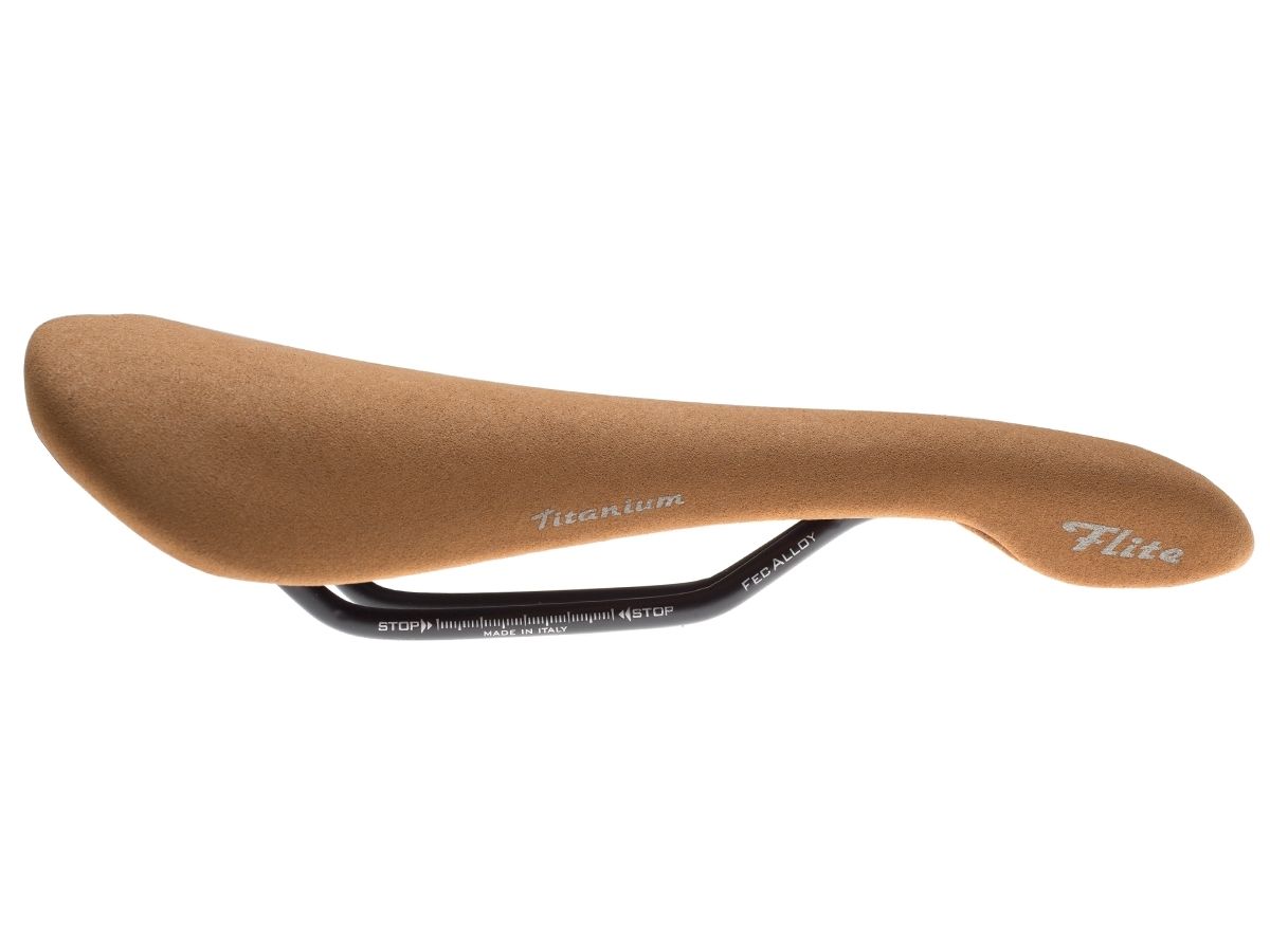 Selle Italia Flite 1990 Saddle - Nubuck Brown Titanium