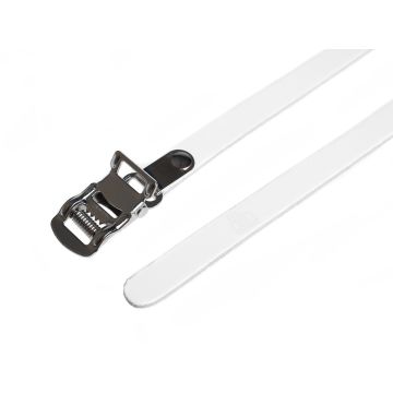 BLB Single Leather Straps - White