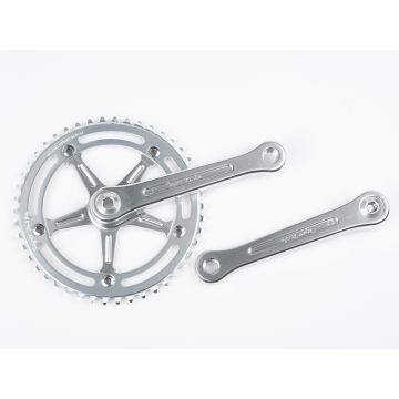BLB Super Pista Crankset - Silver