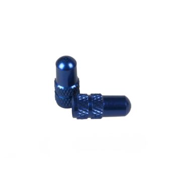 BLB Alloy Valve Caps Tube (set of 2) - Blue