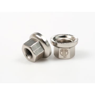 BLB Steel Track Nuts - Silver