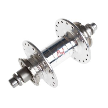Phil Wood Track HF Rear Double Fix Hub - Silver