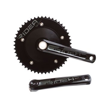 Ridea 3D Track Crank Arms - Black w/Titanium Axle
