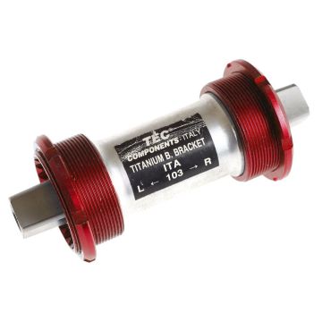 TEC Titanium Bottom Bracket - Red