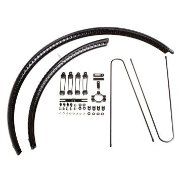 BLB Hammered Fenders - Polished Black