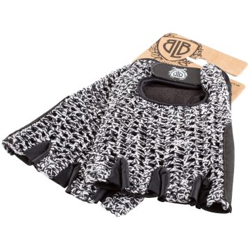 BLB Cycling Gloves - White/Black (Knit)