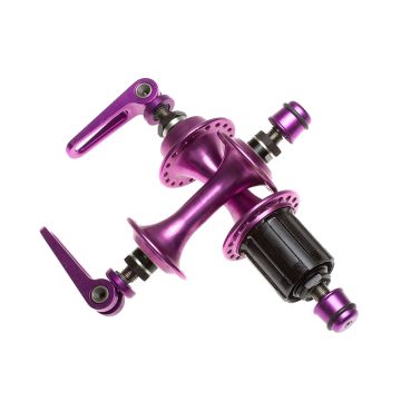Omas Titanium Road Hub Set - Purple