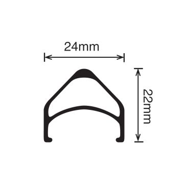 Velocity Aeroheat - 24 Inch - Black MSW