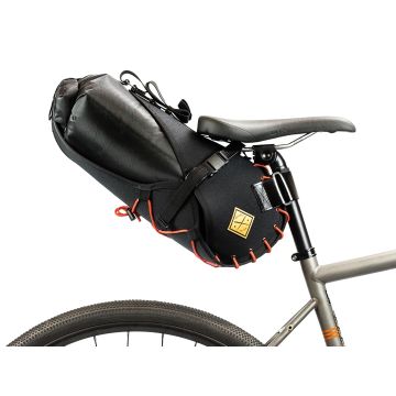 Restrap Carry Saddle bag & Dry bag (8L) - Black/Orange