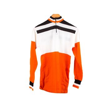 Sergal Cycling Jersey - Orange/White/Blue