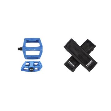 Fyxation Gates Pedal with Strap Kit - Blue/Black