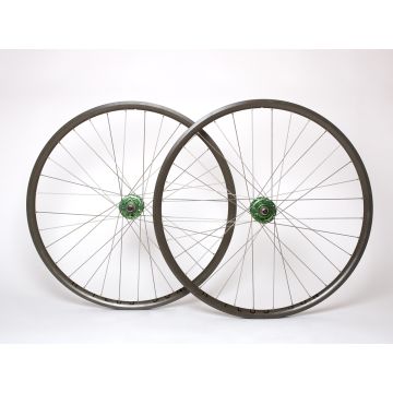 Custom Built Track Wheelset - H+Son/BLB Hub-Green 32H MSW