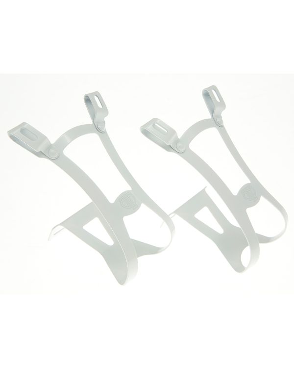 BLB Steel DB/SG Toe Clips - White