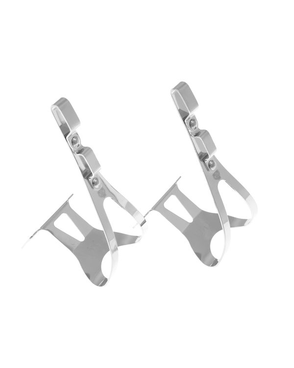 BLB Steel SB/DG Toe Clips - Silver
