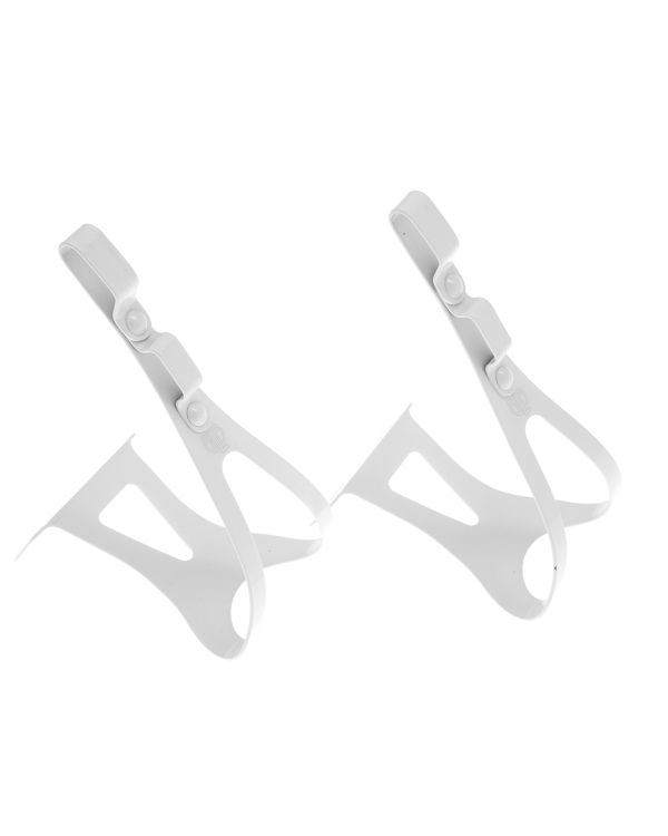BLB Steel SB/DG Toe Clips - White