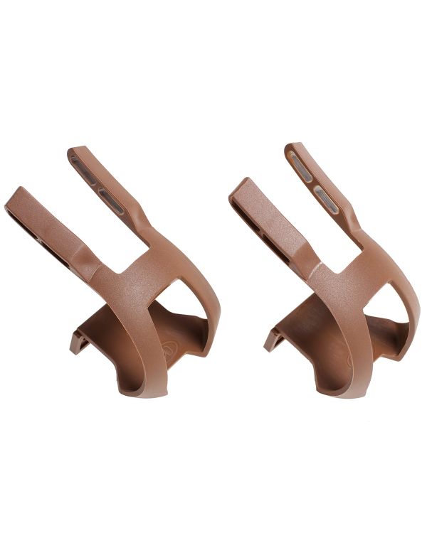 BLB Plastic DB/DG Toe Clips - Brown