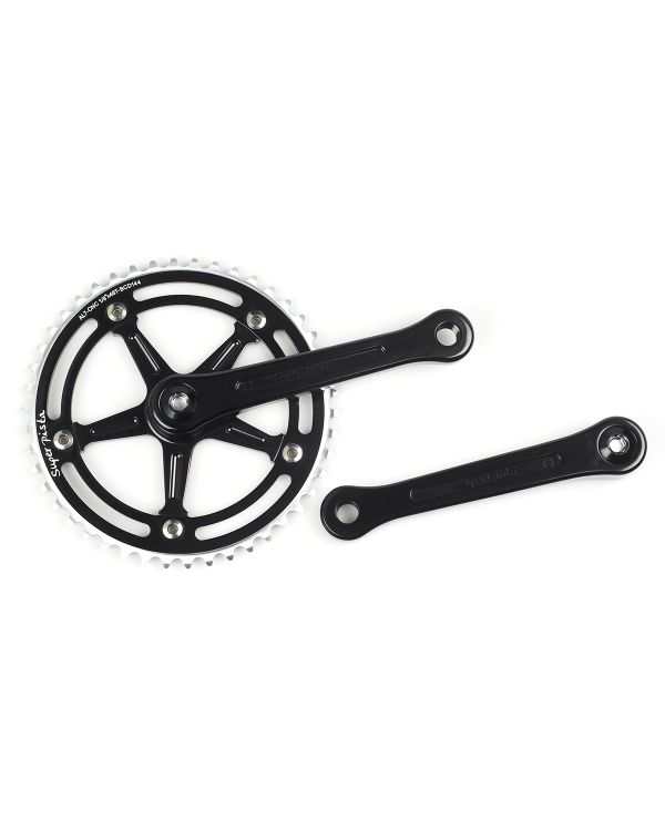 BLB Super Pista Crankset - Black