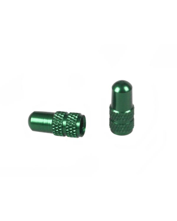 BLB Alloy Valve Caps Tube (set of 2) - Green