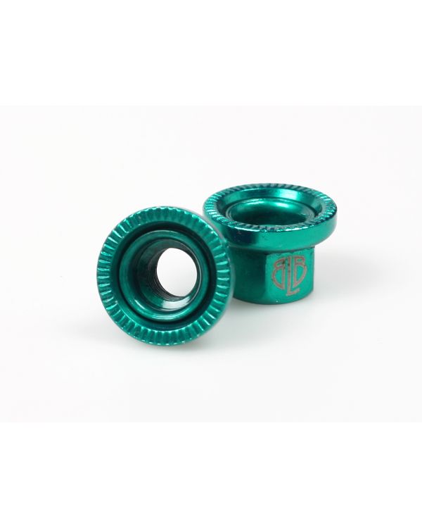 BLB Steel Track Nuts - Green