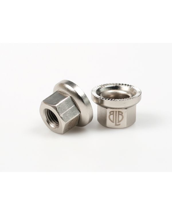 BLB Steel Track Nuts - Silver