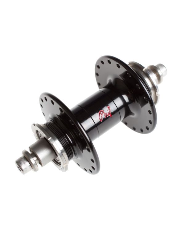 Phil Wood Track HF Rear Double Fix Hub - Black