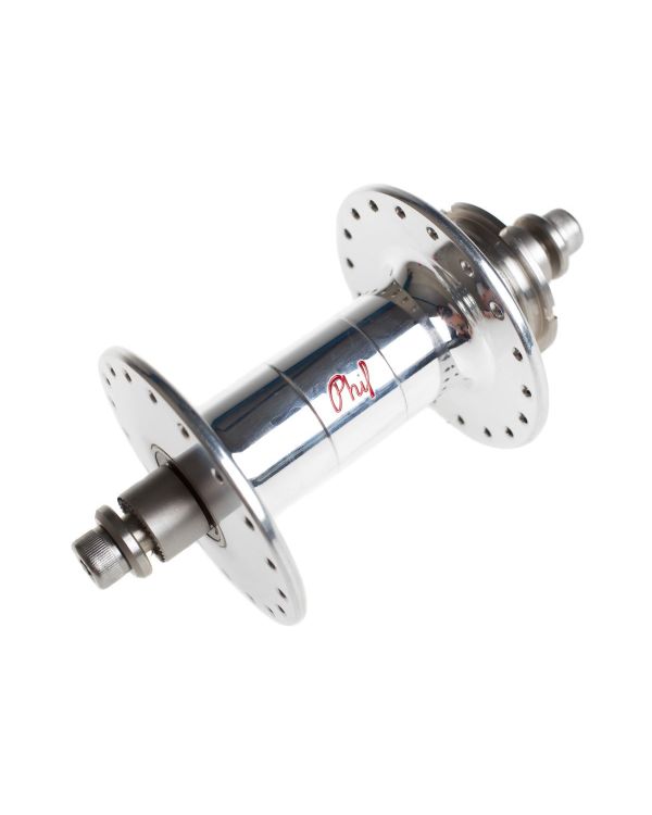 Phil Wood Track HF Rear Single Fix Hub - Silver