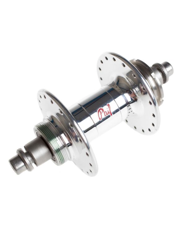 Phil Wood Track HF Rear Fix/Free Hub - Silver