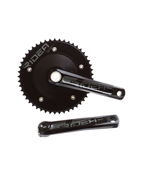 Ridea 3D Track Crank Arms - Black w/Steel Axle