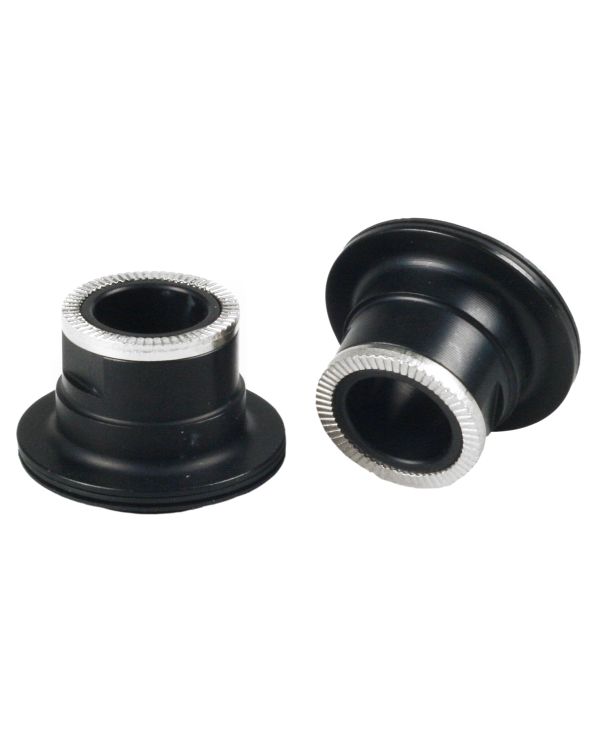 Via Rear Hub 12x142mm Thru Axle End Cups - Black