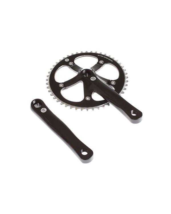 BLB Track Crankset - Polished Black