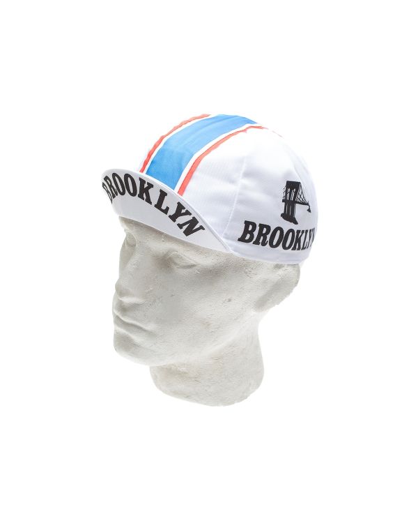 Vintage Cycling Caps - Brooklyn White