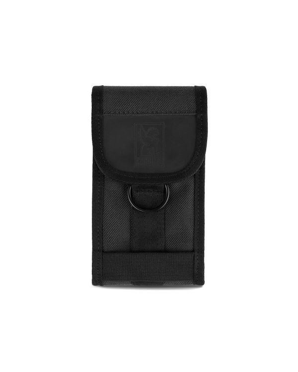 Chrome Phone Pouch - Black