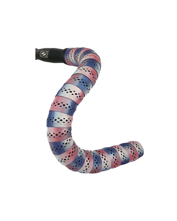 BLB Supreme Pro Reflective Bar Tape - 2 Tone Blue/Pink/White