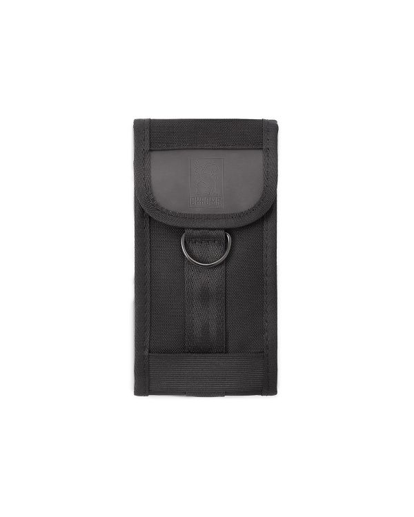 Chrome Large Phone Pouch - Black